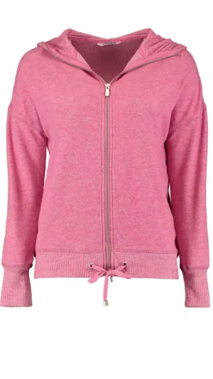 Nika Dark Pink Hooded Zipper