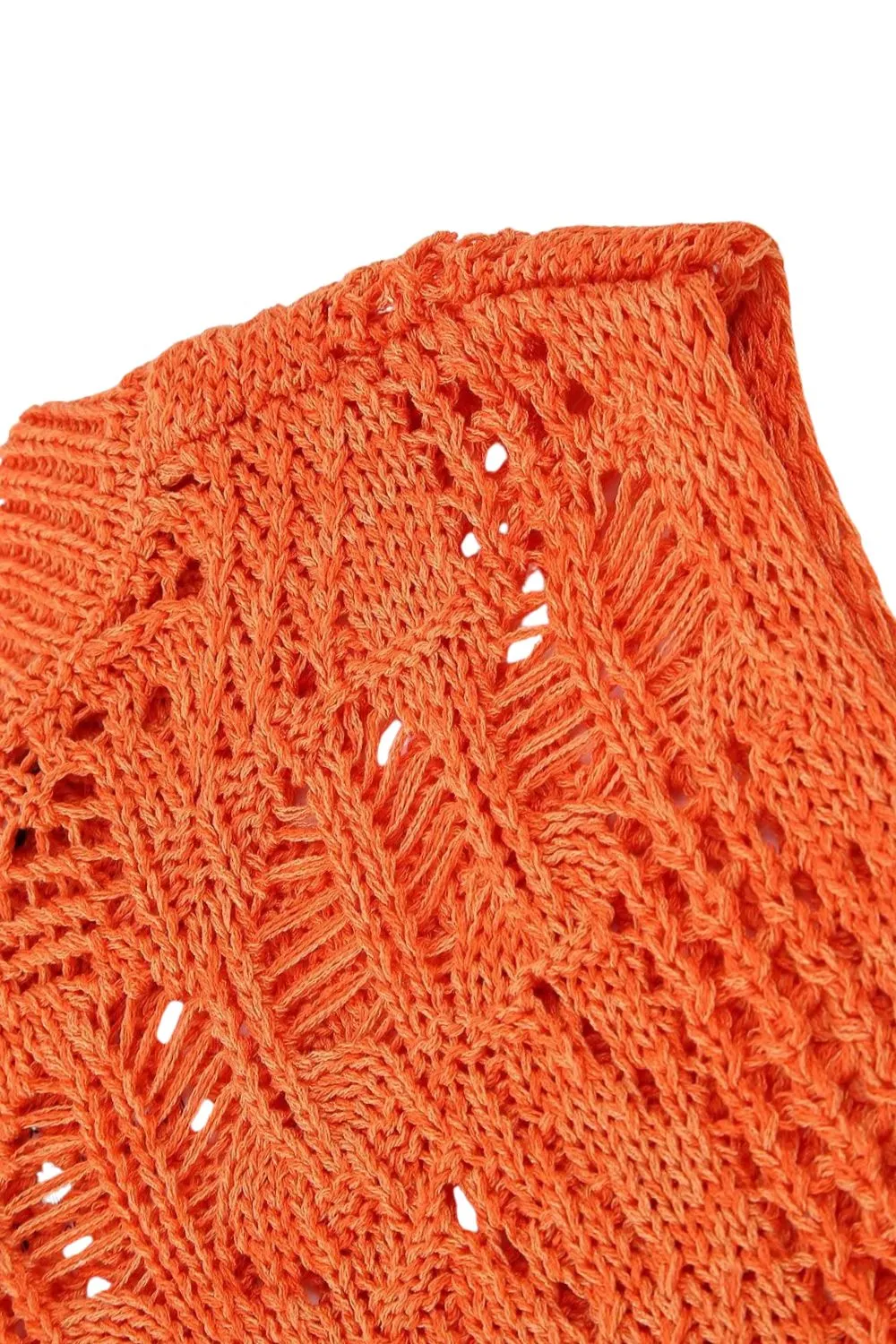 'Nika' Embellished Beaded Crochet Knit Top