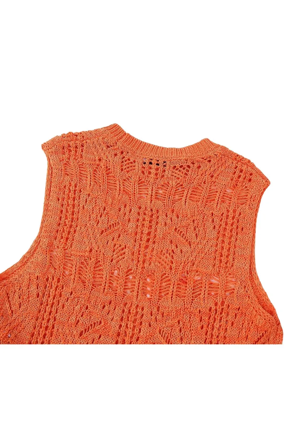 'Nika' Embellished Beaded Crochet Knit Top