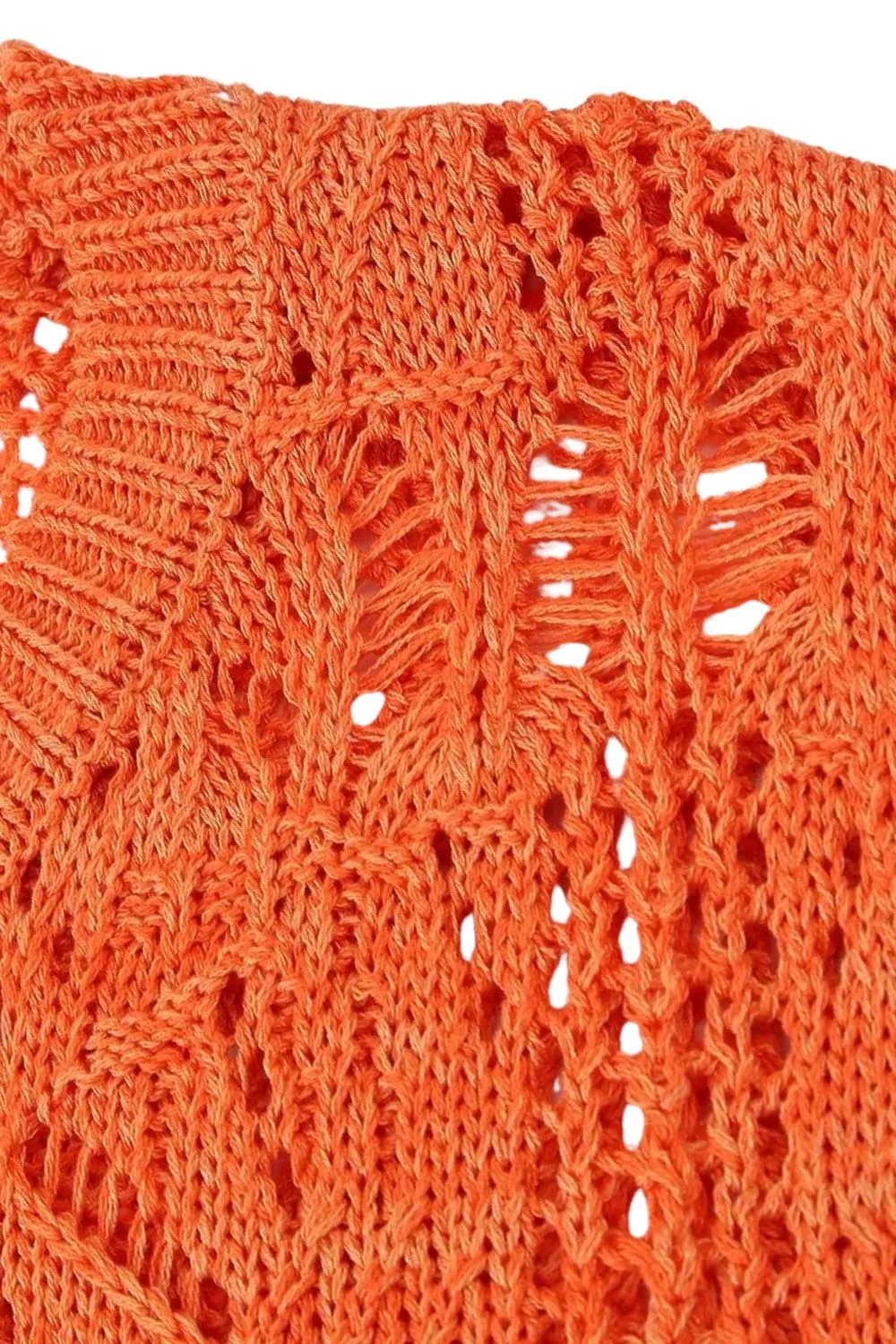 'Nika' Embellished Beaded Crochet Knit Top