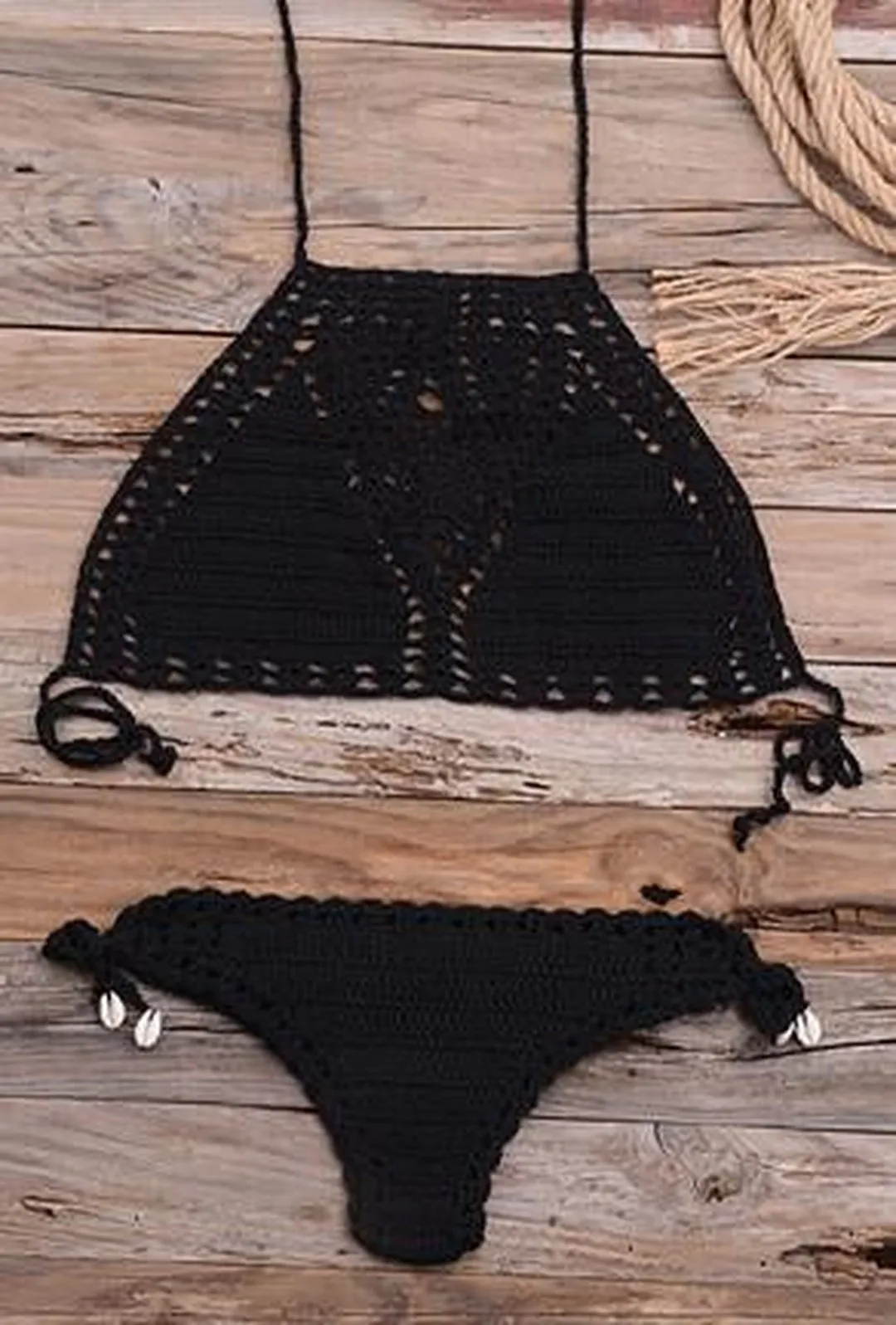 NIKIA - CROCHET 2 PIECE BEACHWEAR