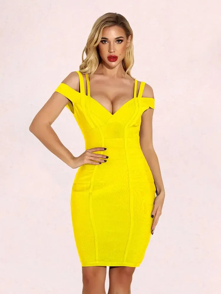 Off Shoulder Bodycon Bandage Evening Dress