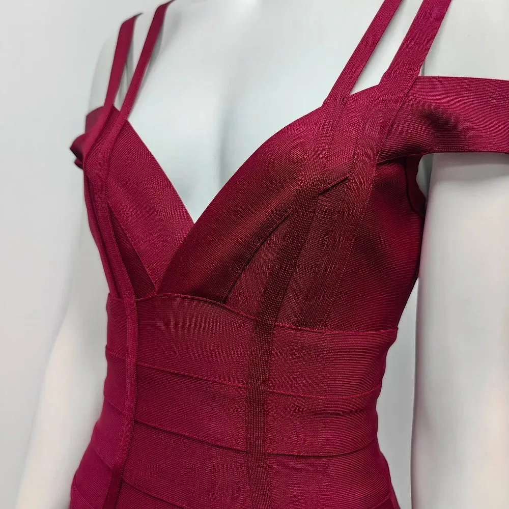 Off Shoulder Bodycon Bandage Evening Dress