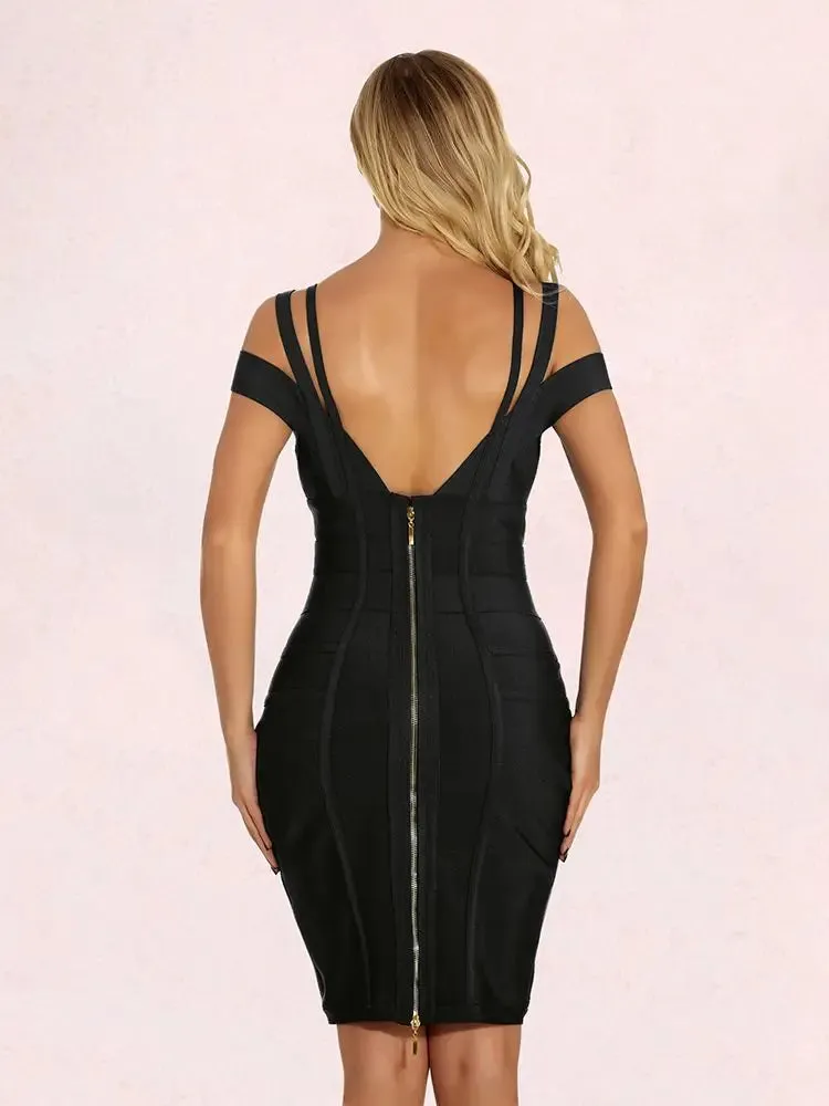 Off Shoulder Bodycon Bandage Evening Dress