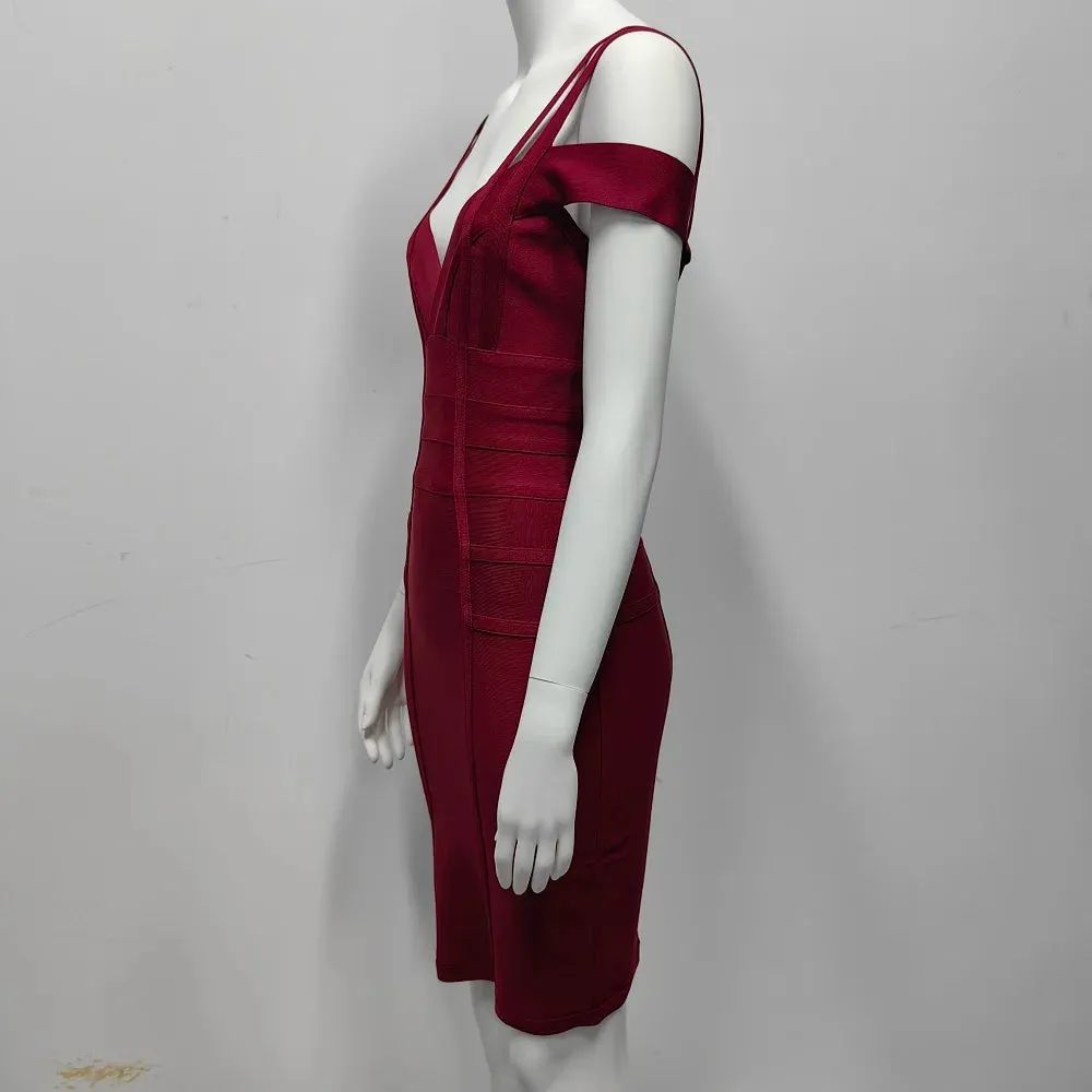 Off Shoulder Bodycon Bandage Evening Dress