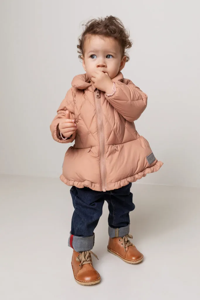 Olia, Puffer Jacket - Rose Brown