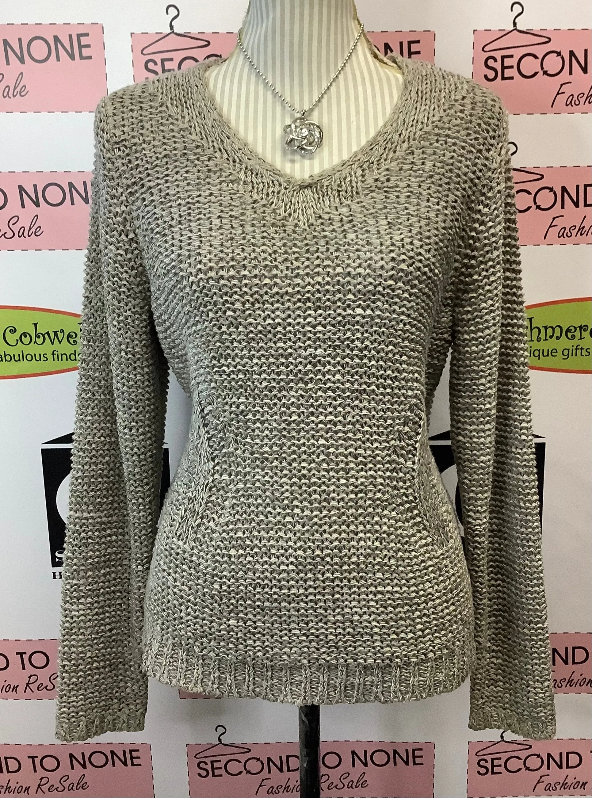 Olsen Tan Knit Top (Size L)