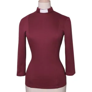 Organic cotton wine jersey top