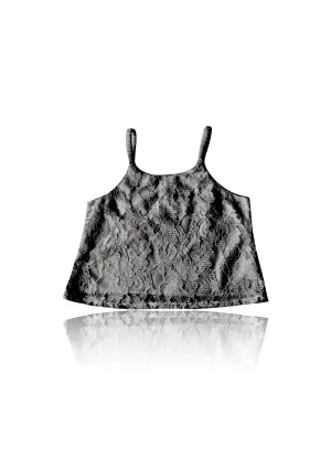 [OUTLET] DOLLY by Le Petit Tom ® LACY SPAGHETTI TOP black