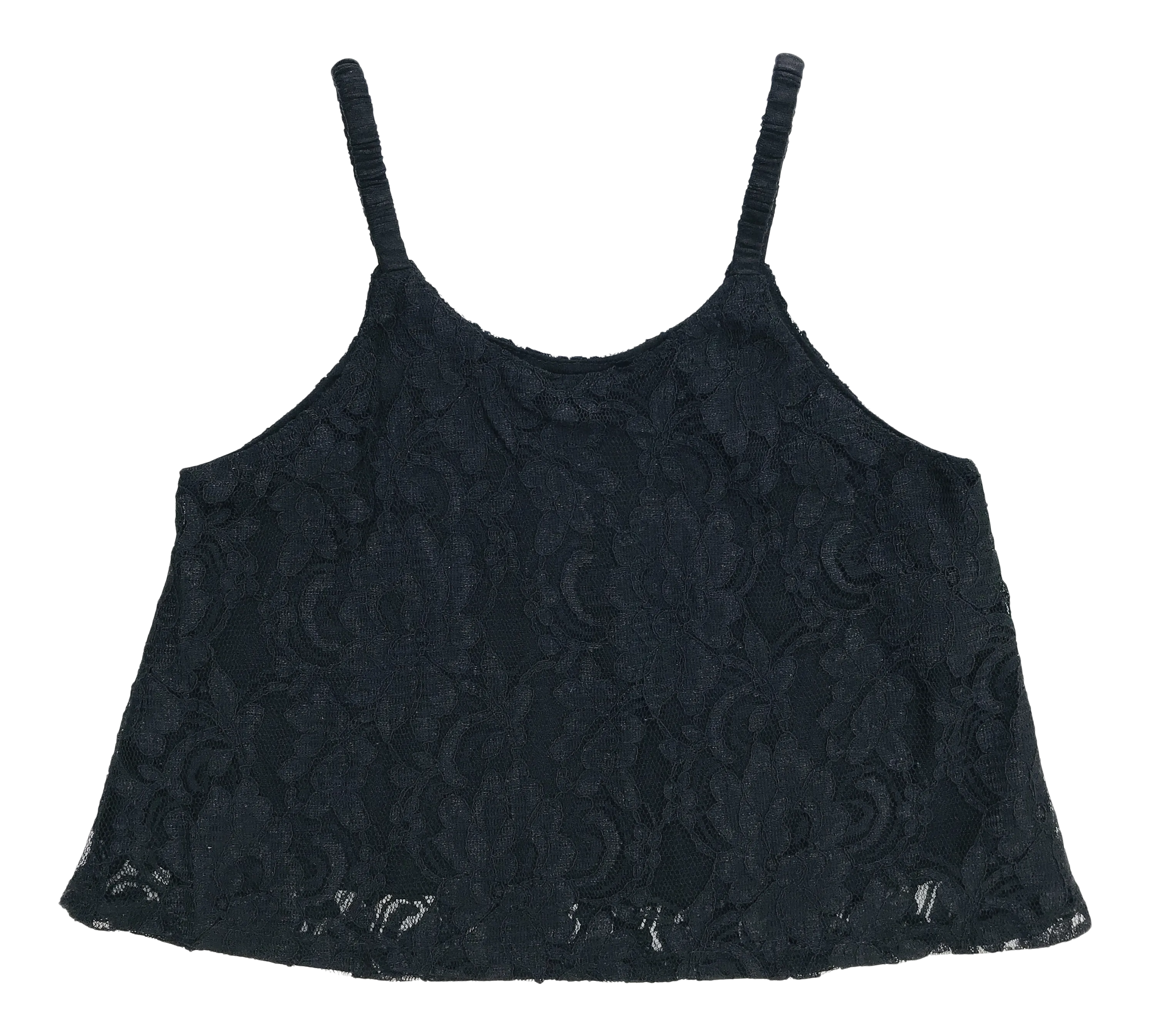 [OUTLET] DOLLY by Le Petit Tom ® LACY SPAGHETTI TOP black