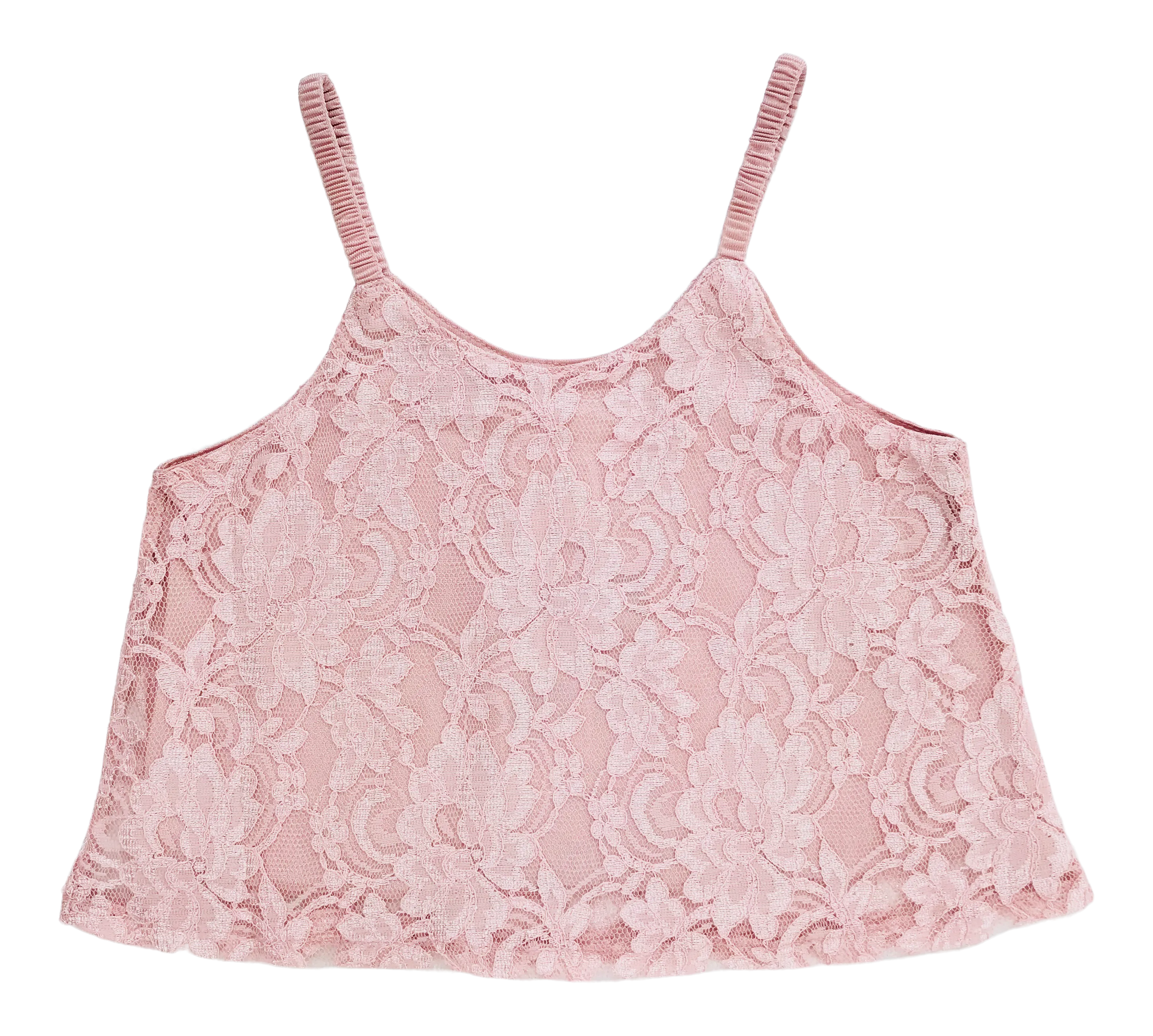 [OUTLET] DOLLY by Le Petit Tom ® LACY SPAGHETTI TOP pink
