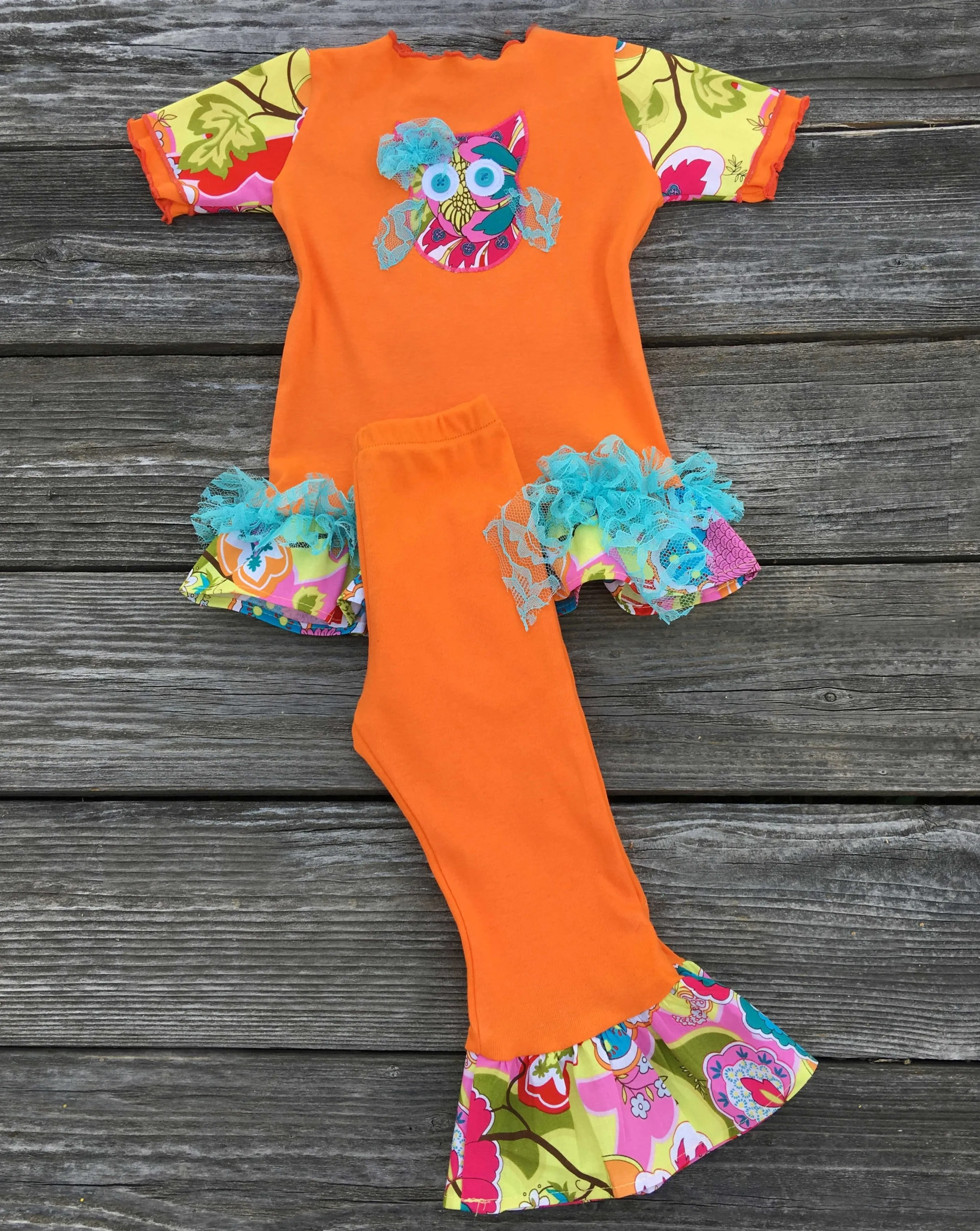 Owl Floral Outfit