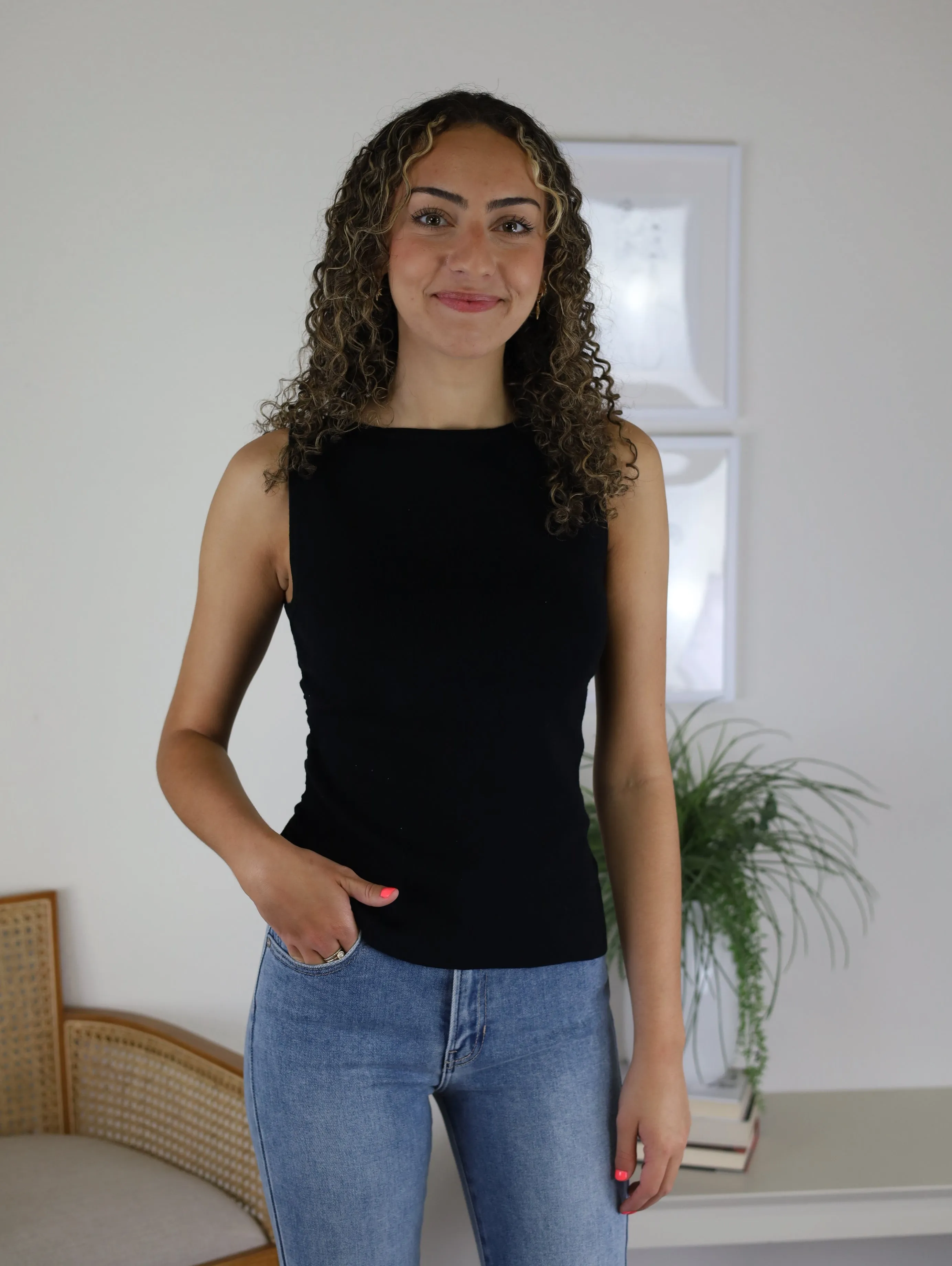 Petra Knit Top  - Black