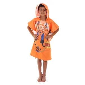 Pirate Printed Kids Poncho