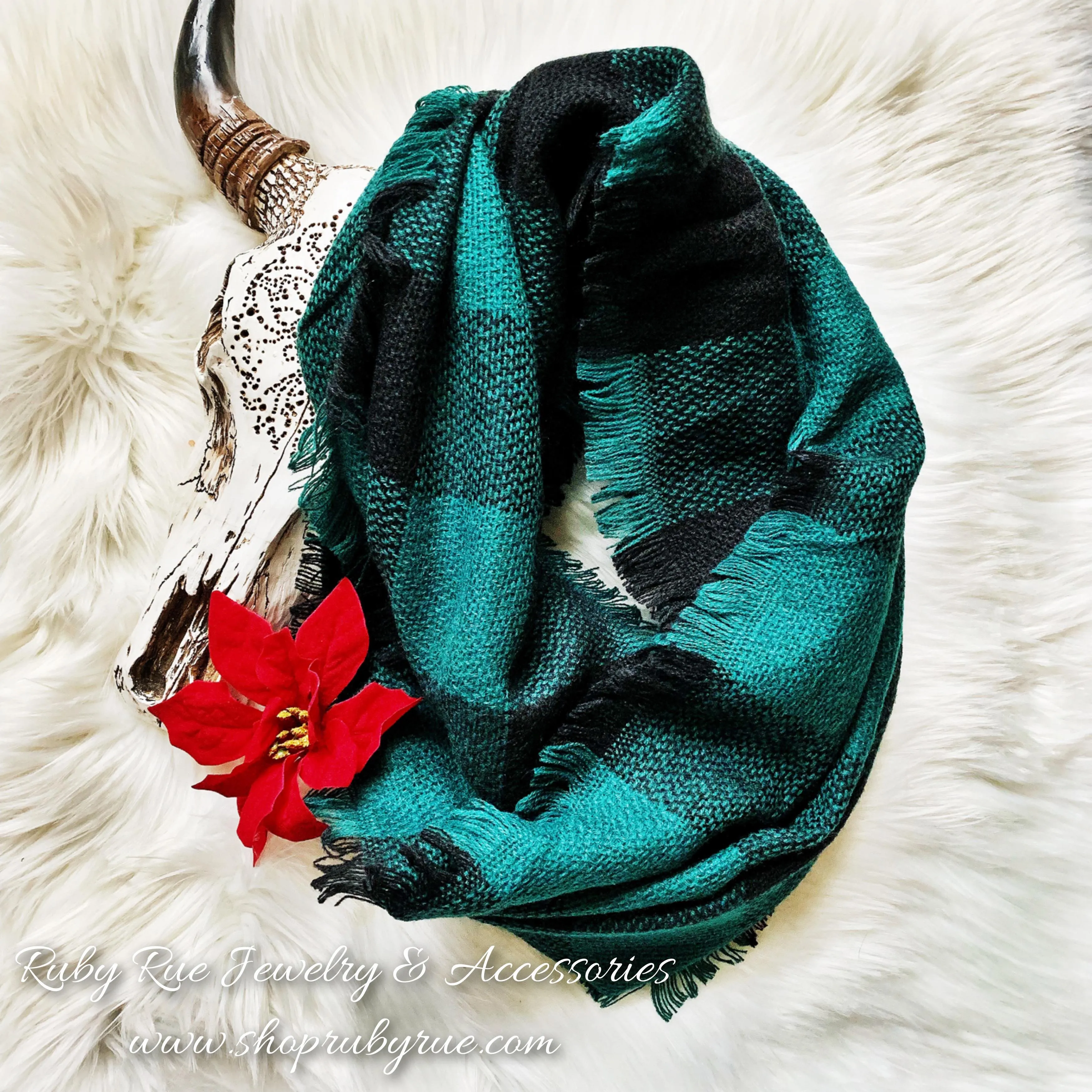 Plaid Infinity Scarf