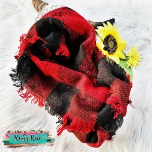 Plaid Infinity Scarf