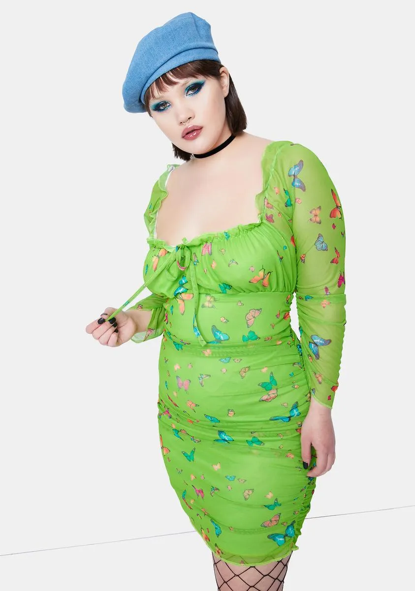 Plus Butterfly Dress