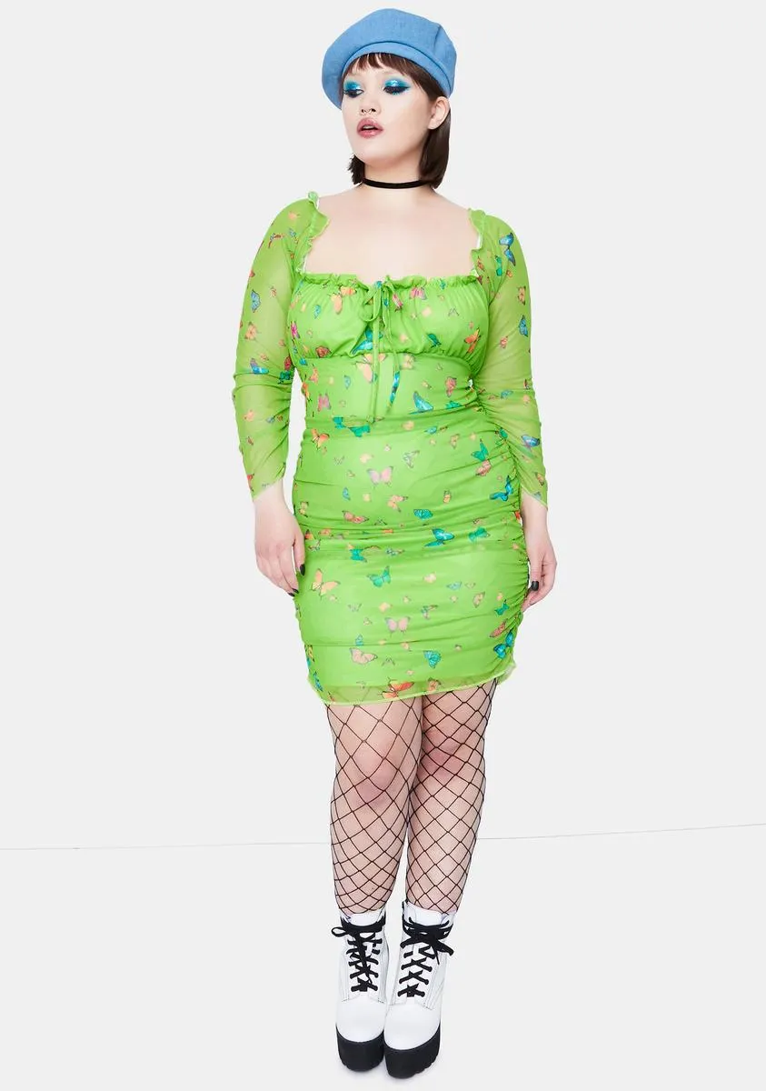 Plus Butterfly Dress