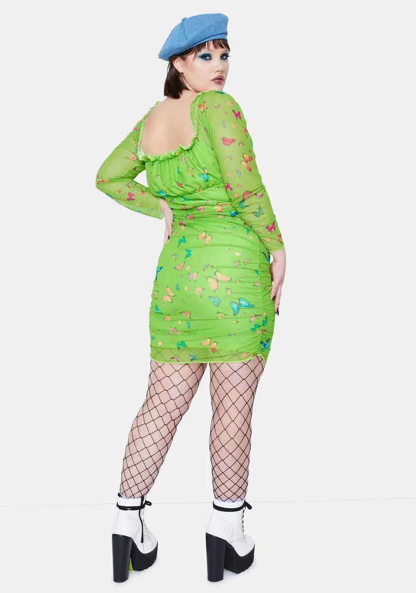 Plus Butterfly Dress
