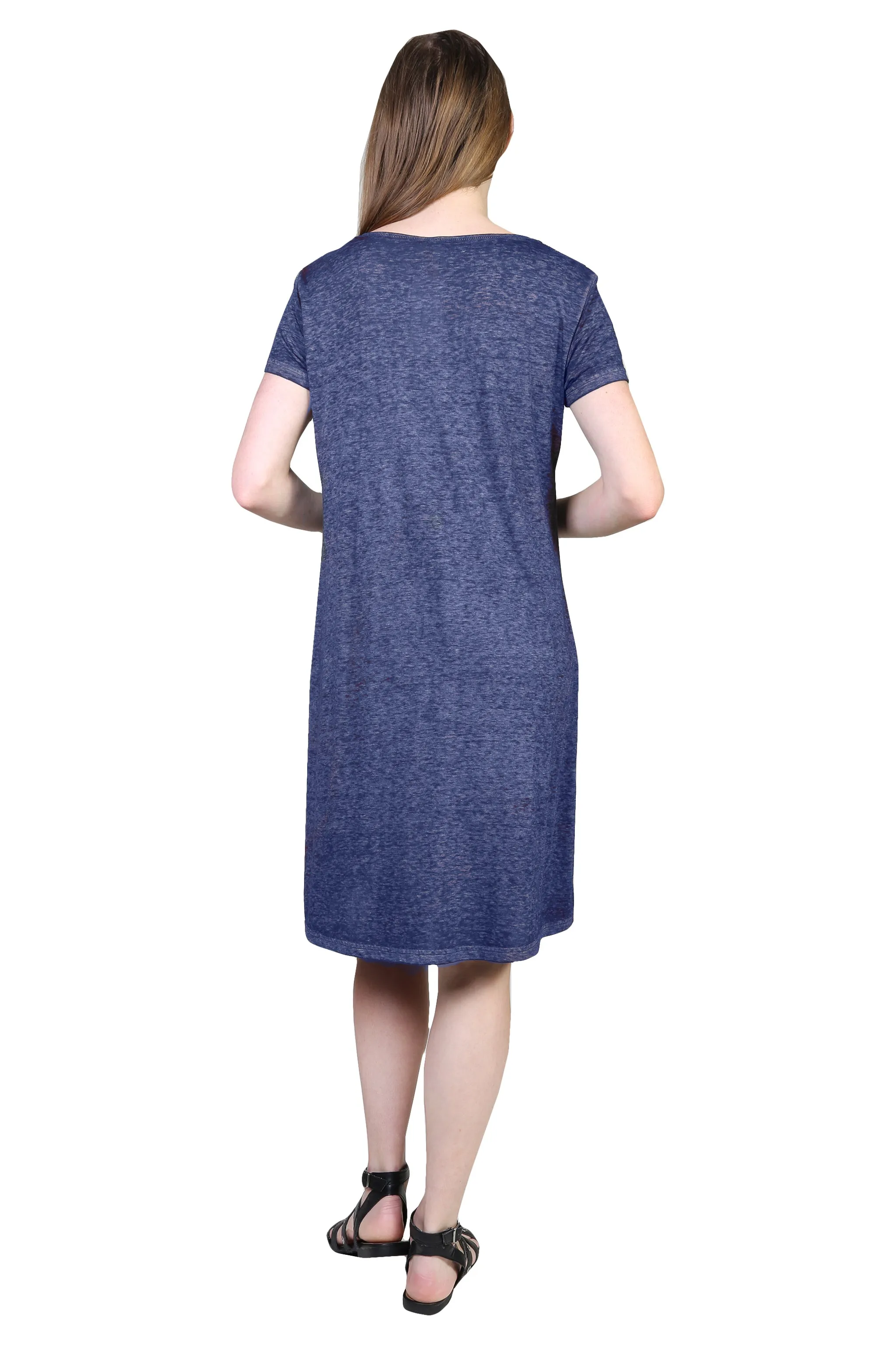 Plus Size Soft & Supple Knit Dress with Lace Trim