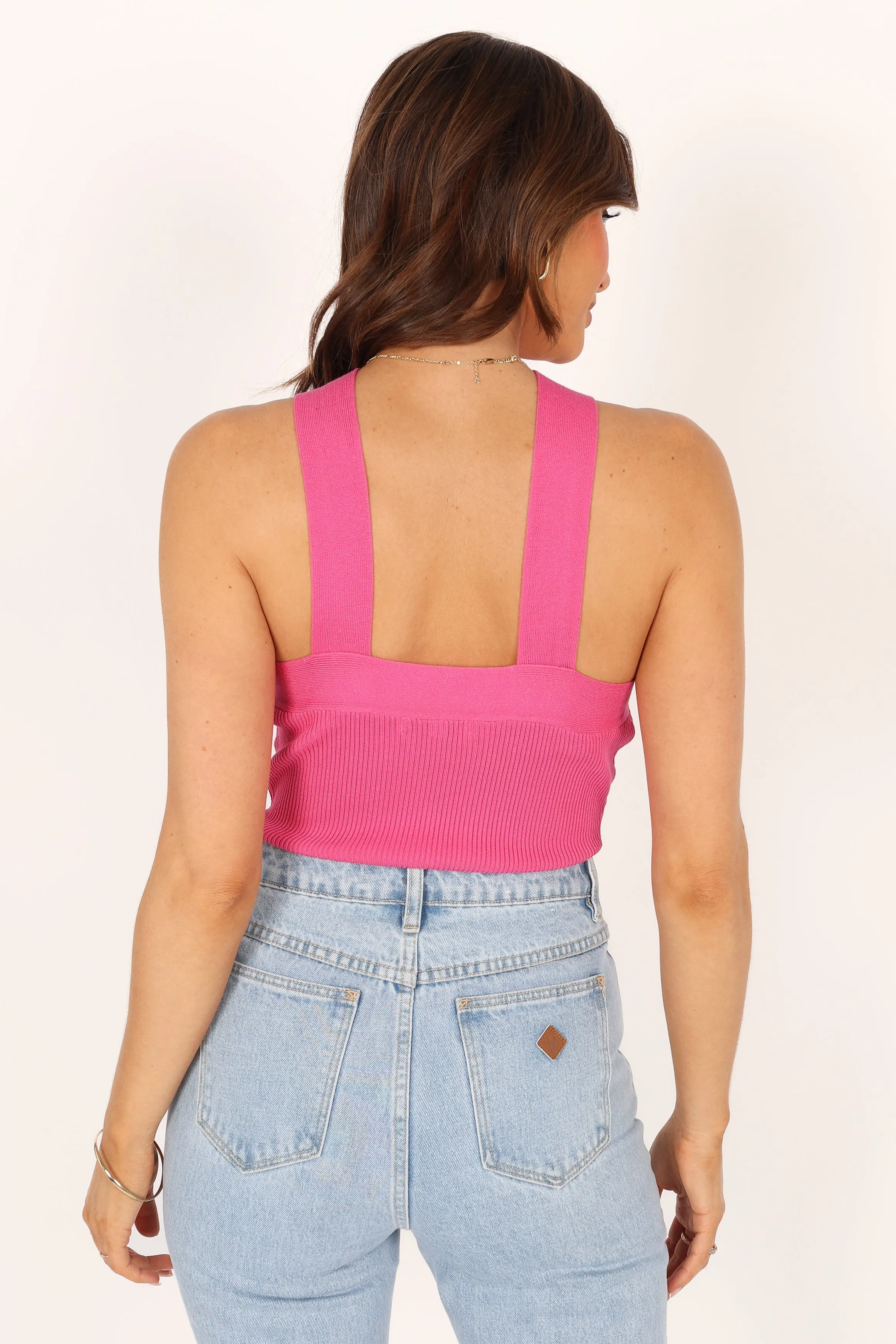 Pollie Knit Top - Bubblegum