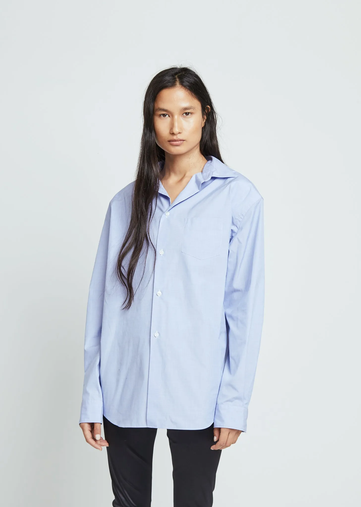 Polyester Cotton Chambray Top