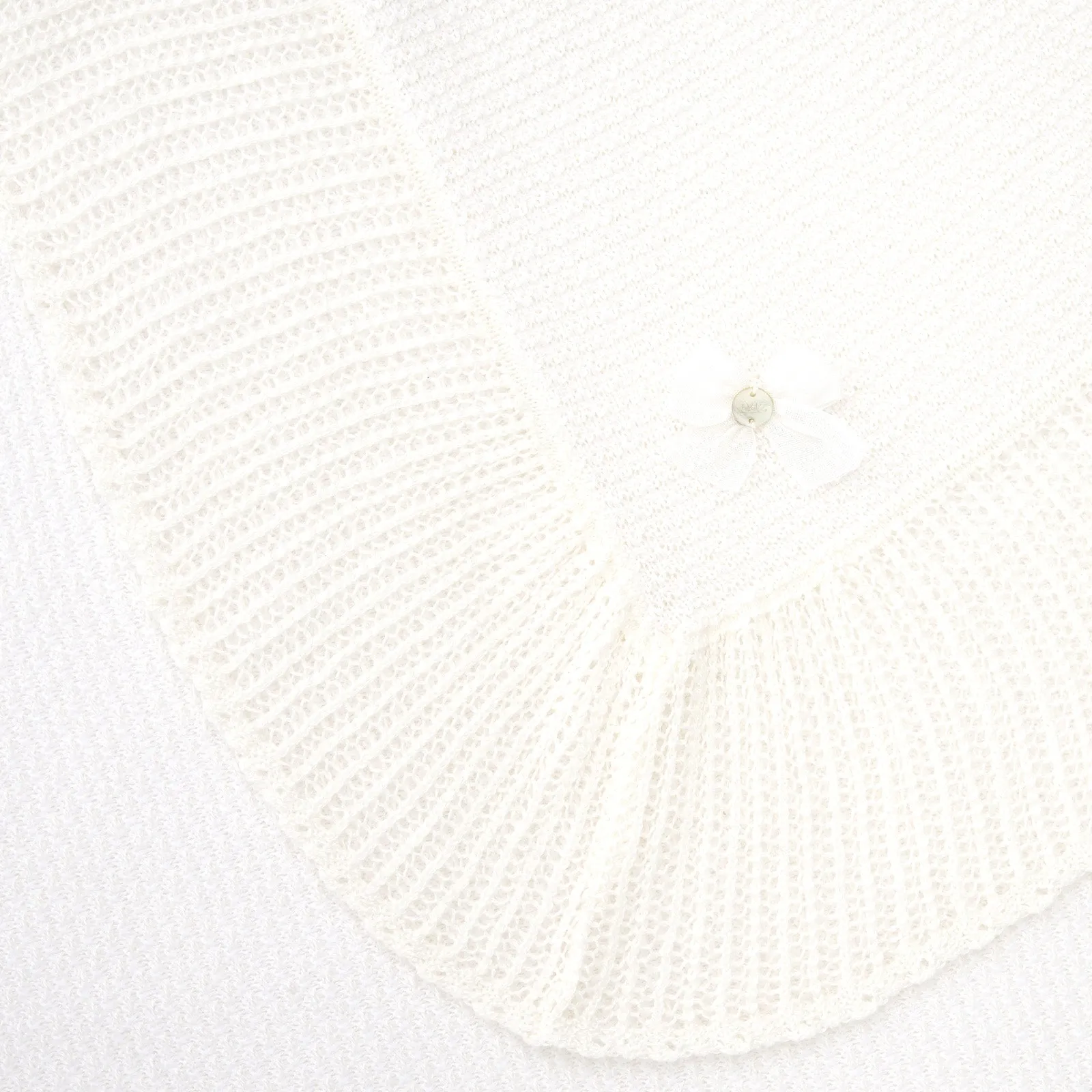 PR Dulzura Cream Knit Lace Blanket