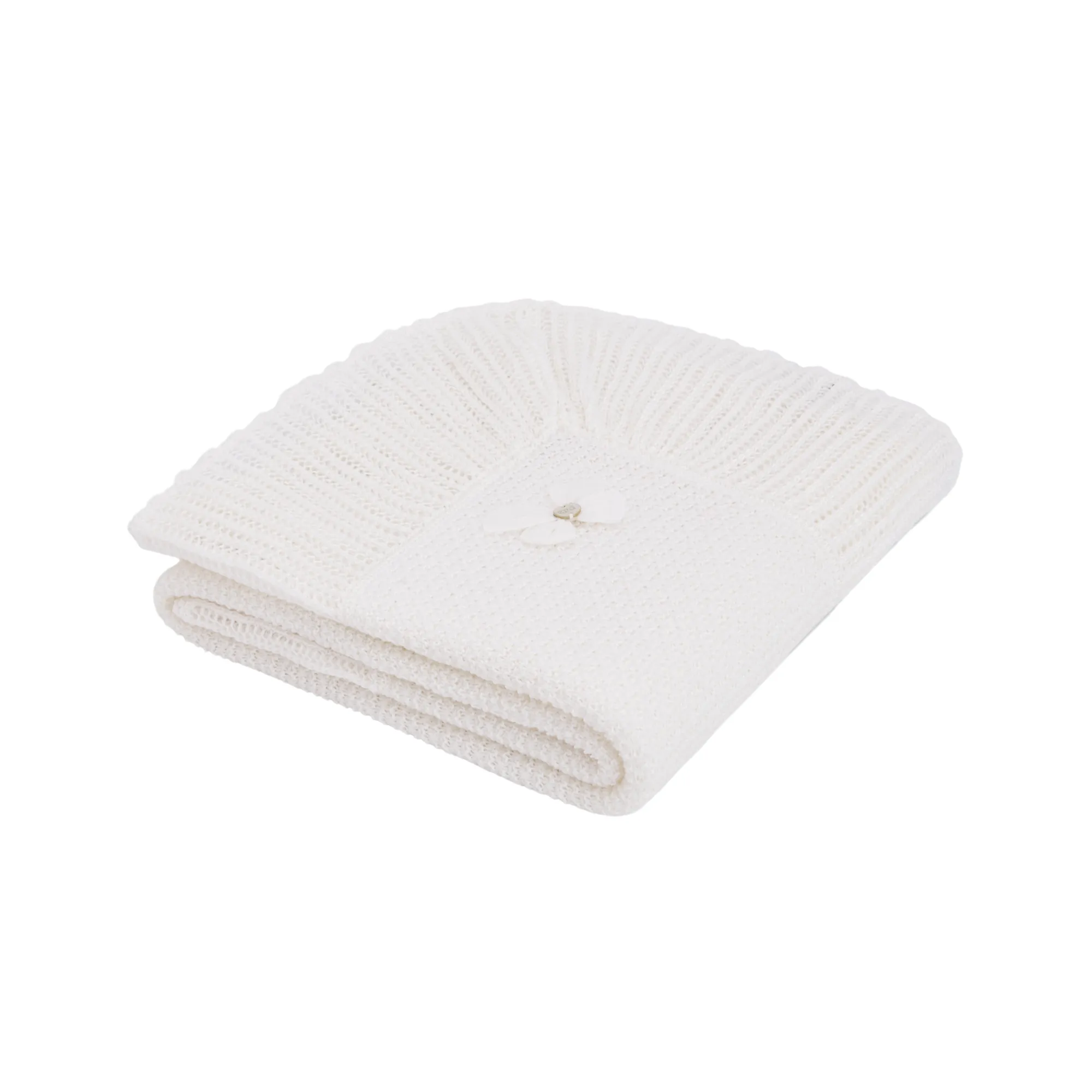 PR Dulzura Cream Knit Lace Blanket