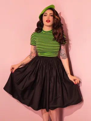 PRE-ORDER - NEW FIT - Vixen Swing Skirt in Black - Vixen by Micheline Pitt