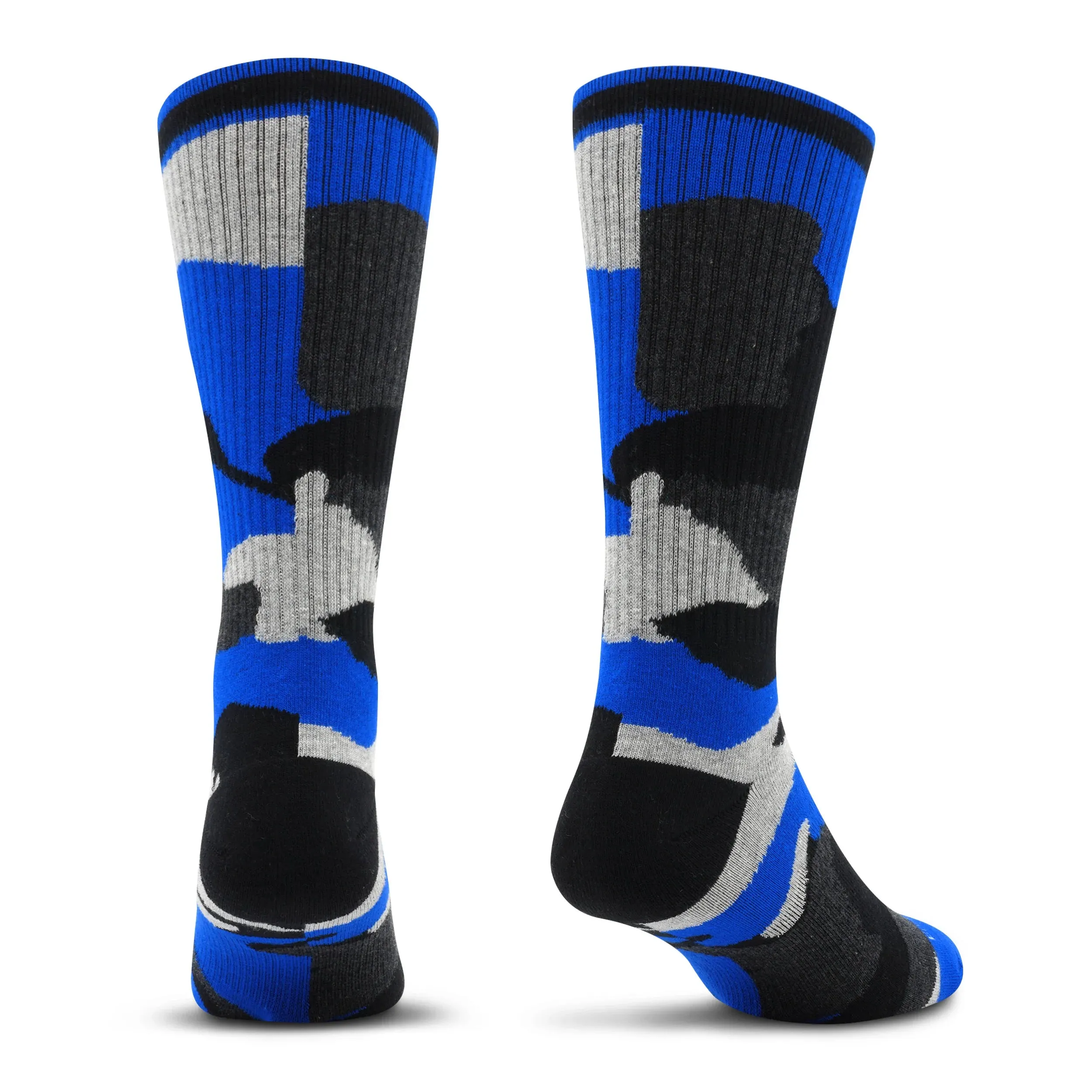 Premium Crew Socks Camo Blue