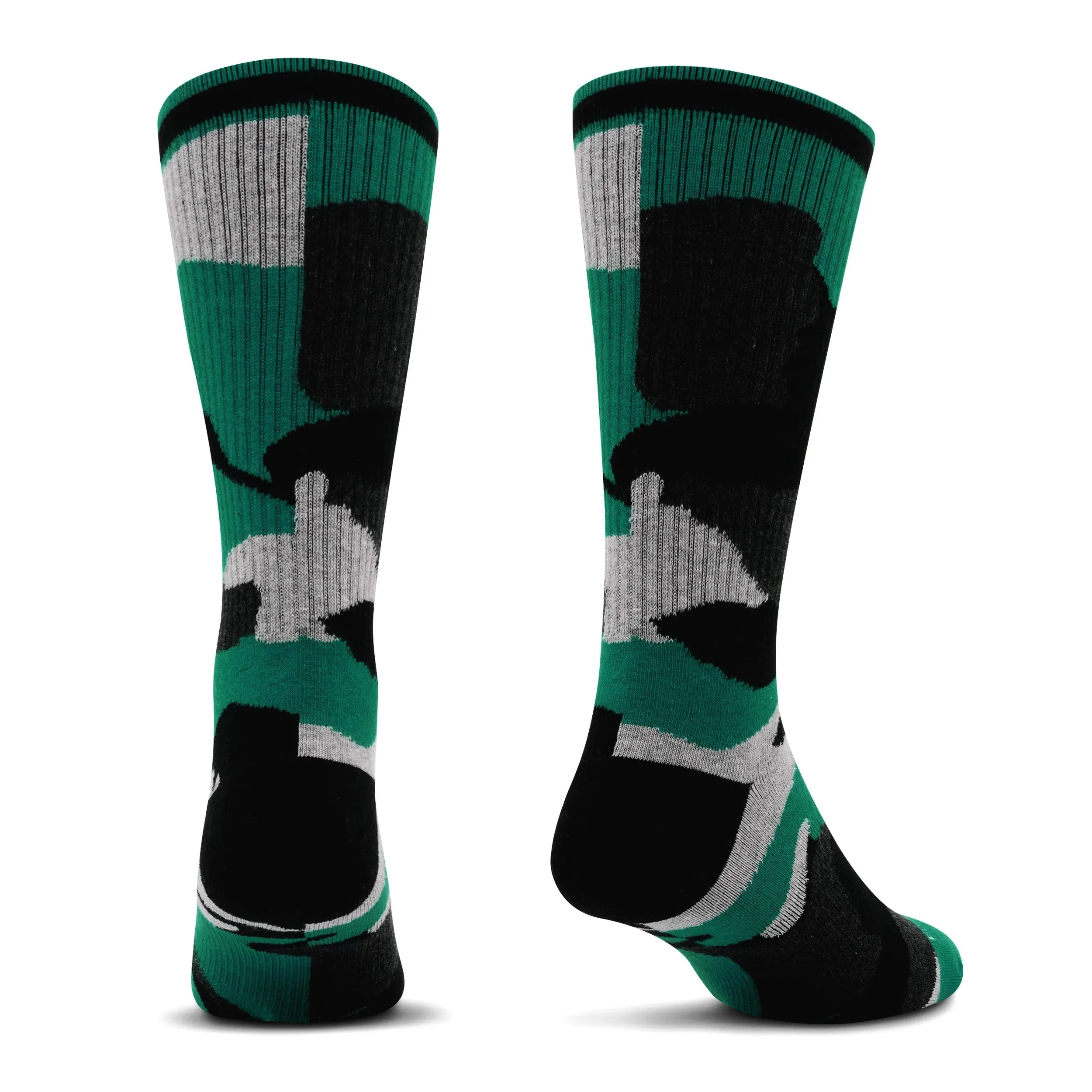 Premium Crew Socks Camo Green