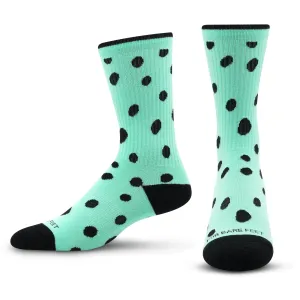 Premium Crew Socks Dottie Glass Blue