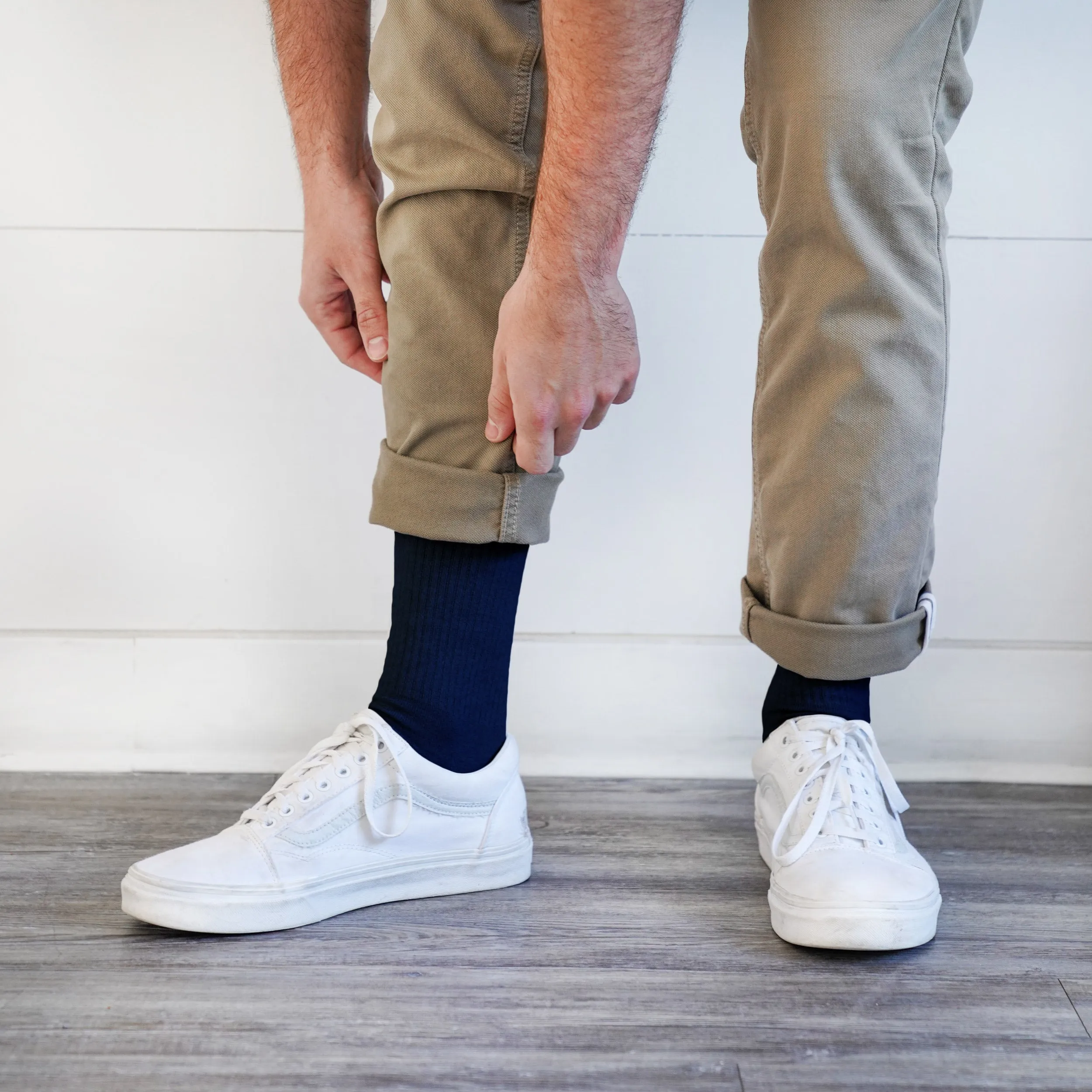Premium Crew Socks Navy