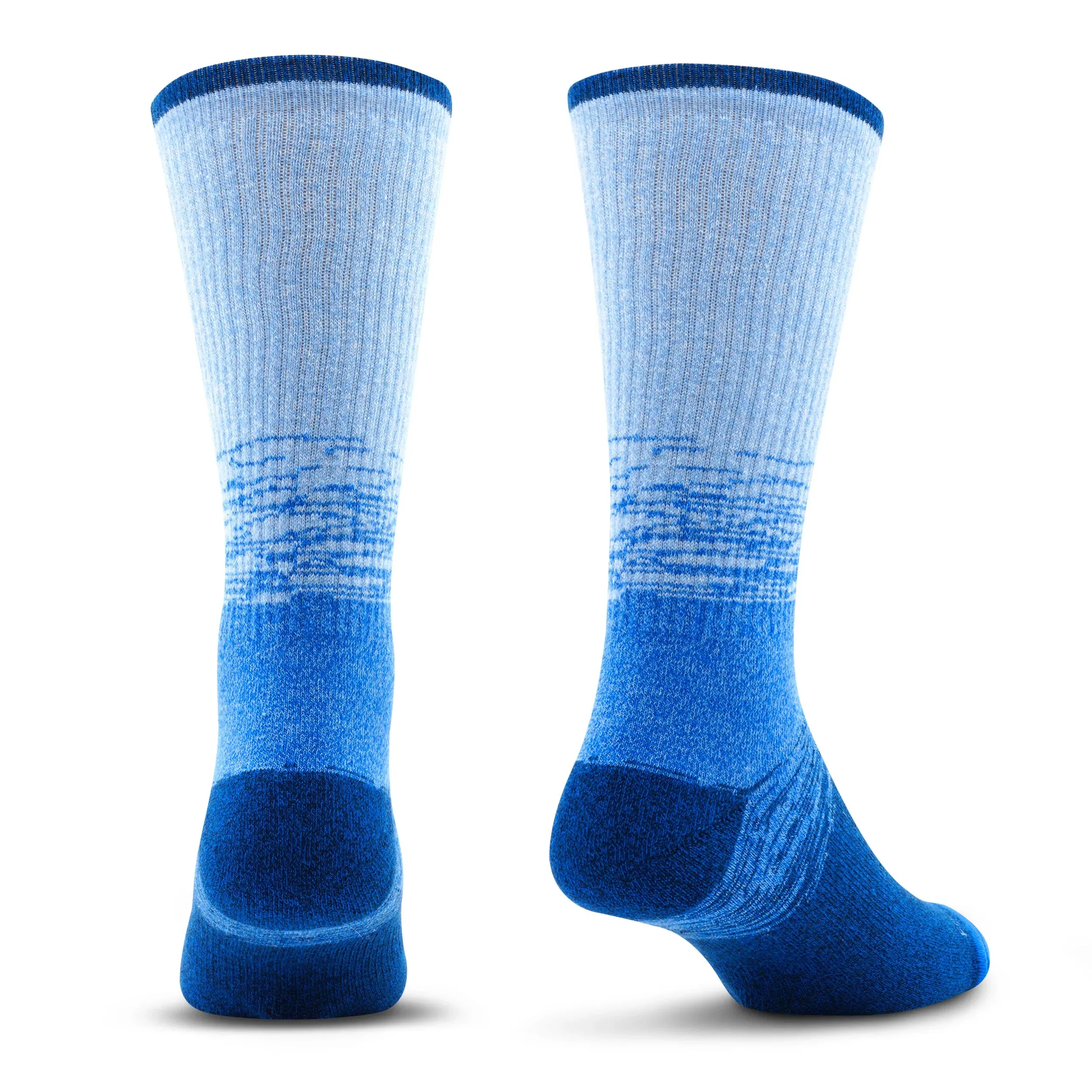 Premium Crew Socks Static Stripe Blue