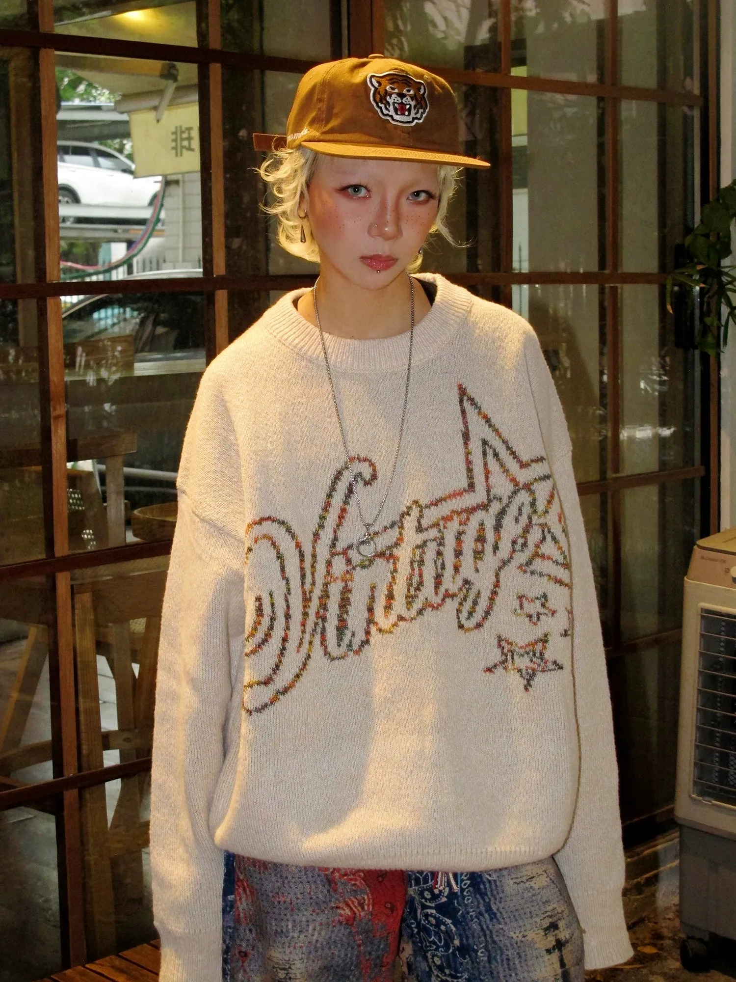 QS201B loose knit top