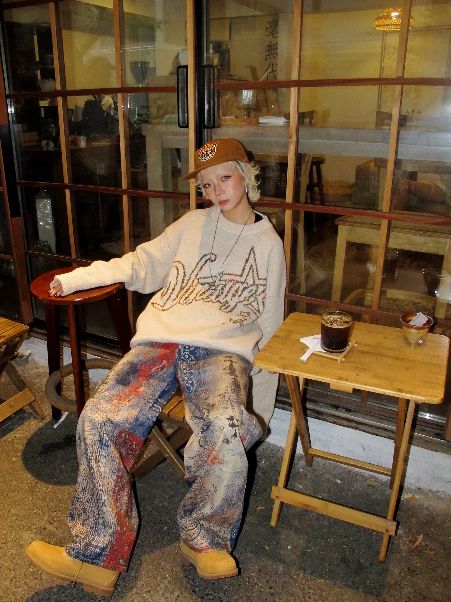 QS201B loose knit top