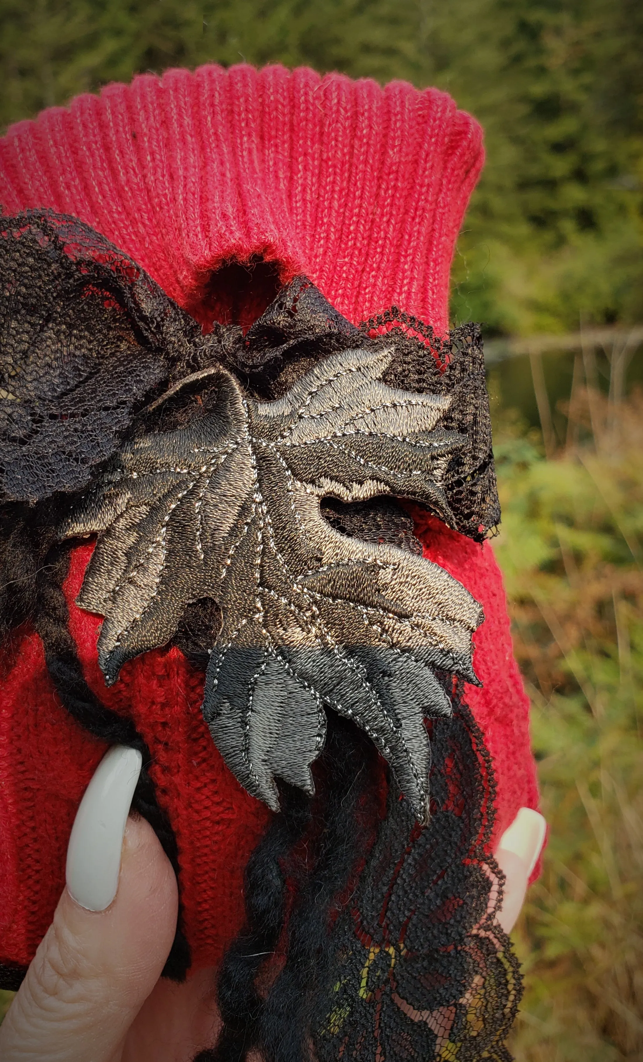 "Winter Witch" Scented Sachet In Red and Black