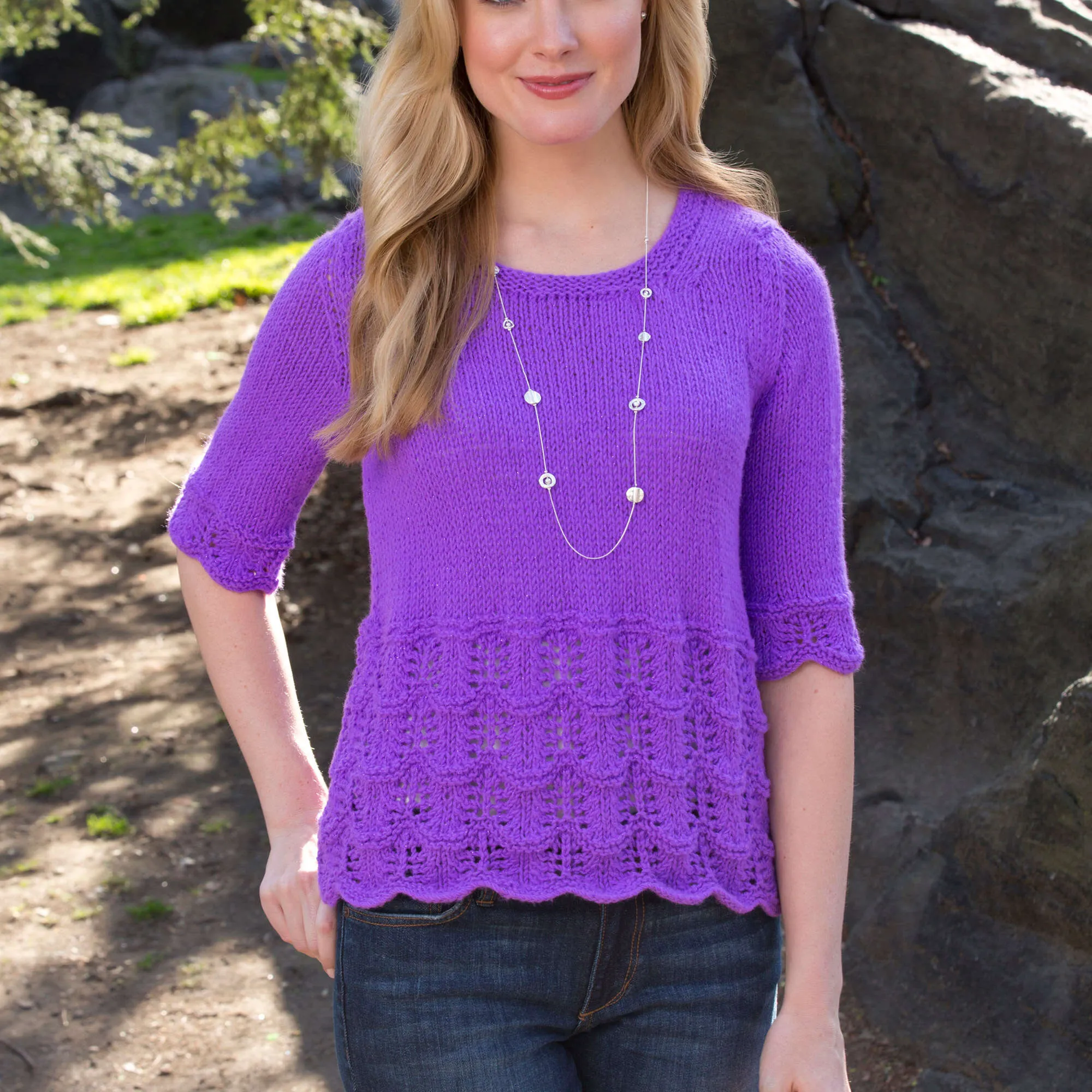 Red Heart Knit Any Time Top