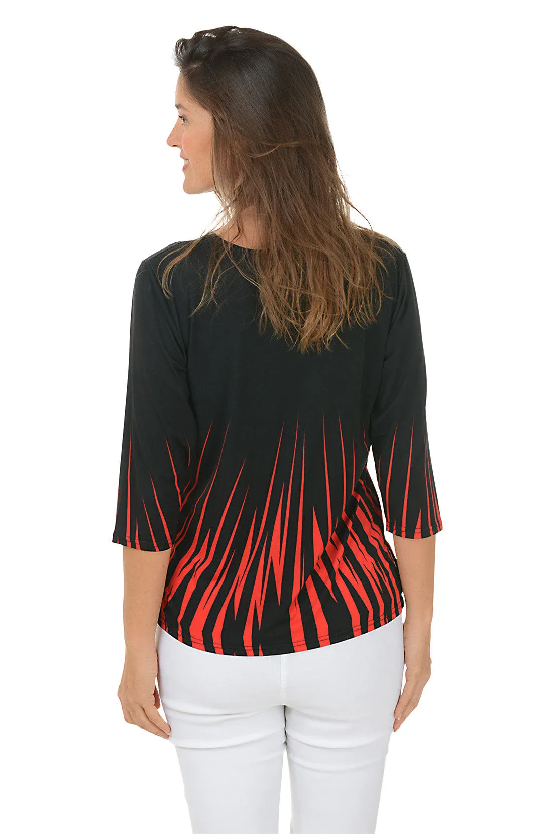 Red Heat Knit Top