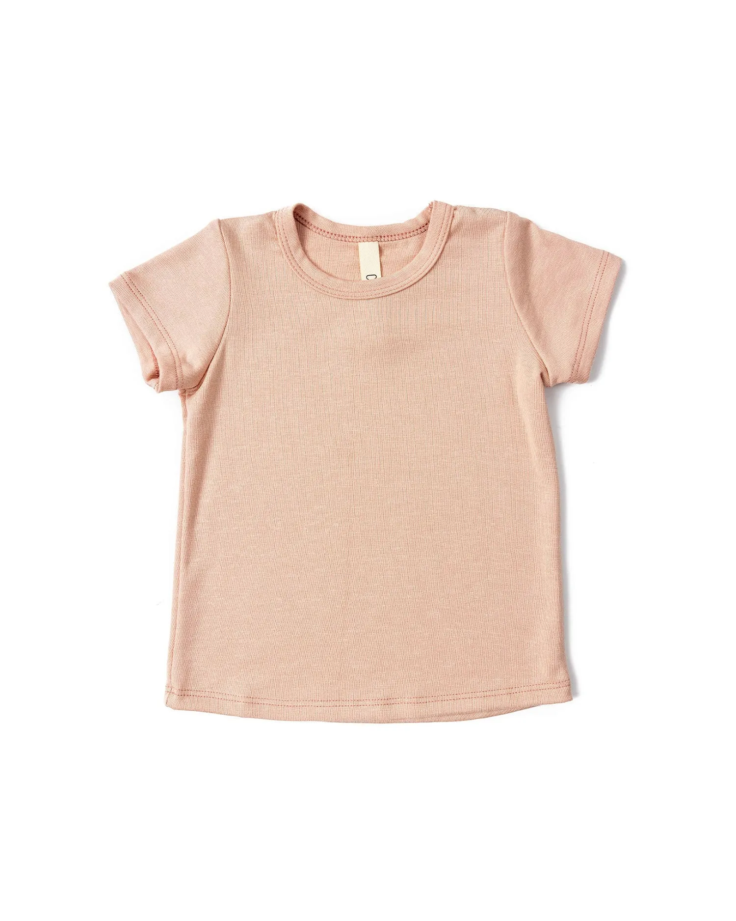 rib knit tank top CO - shell pink