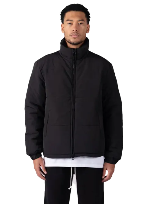 RICHIE LE NYLON PUFFER JACKET BLACK - RLC-320