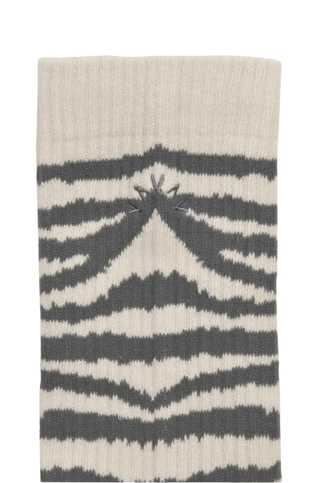 Rita Jacquard Animal Sock, Sandshell Zebra