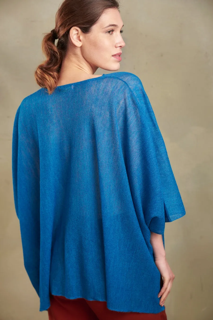 Romanov Poncho Baby Alpaca Color Atenas