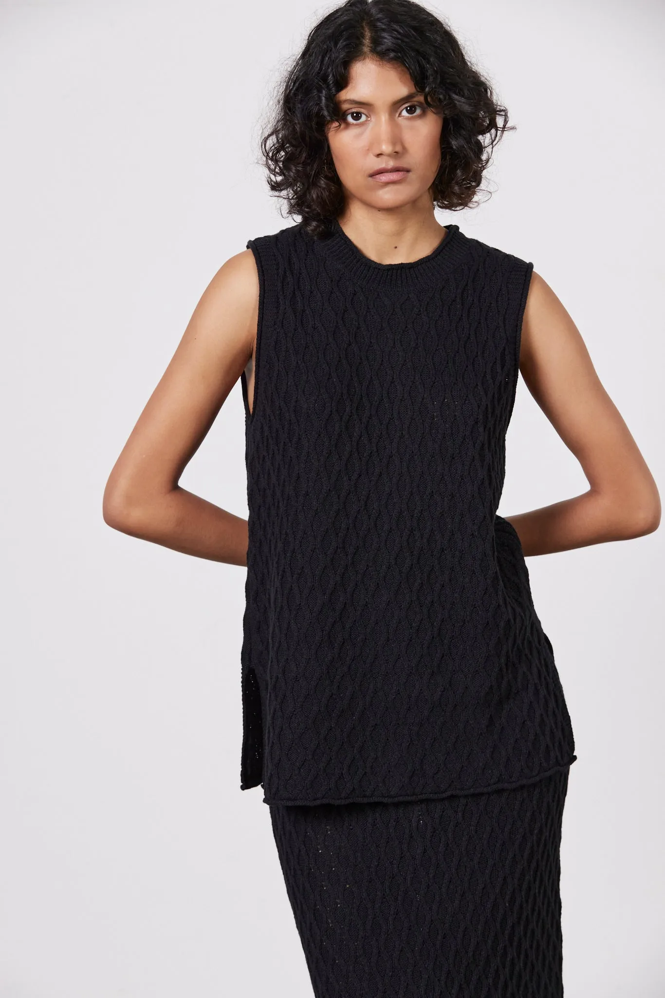 Romy Knit Skirt - Black