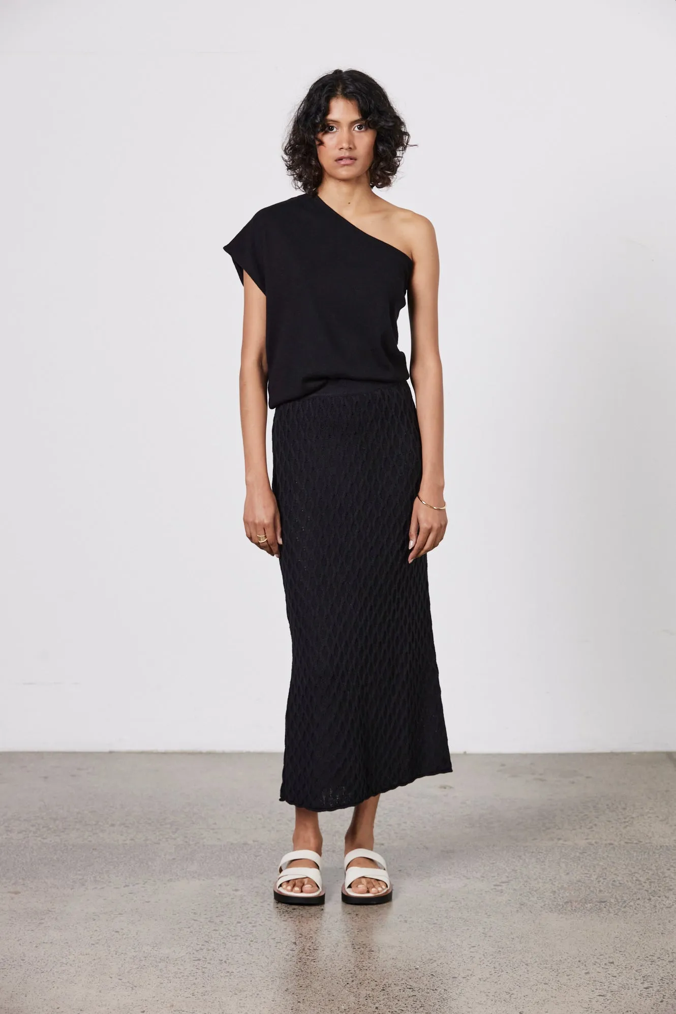 Romy Knit Skirt - Black