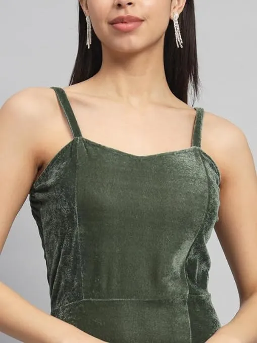 Royal Rouge Velvet Symphony Sleeveless Bodycon Dress