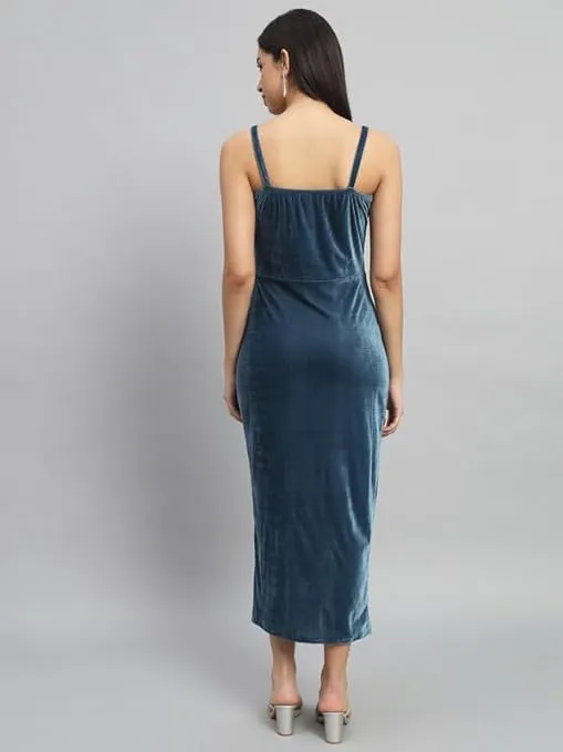 Royal Rouge Velvet Symphony Sleeveless Bodycon Dress