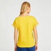 Saffron Lace Sleeve Top