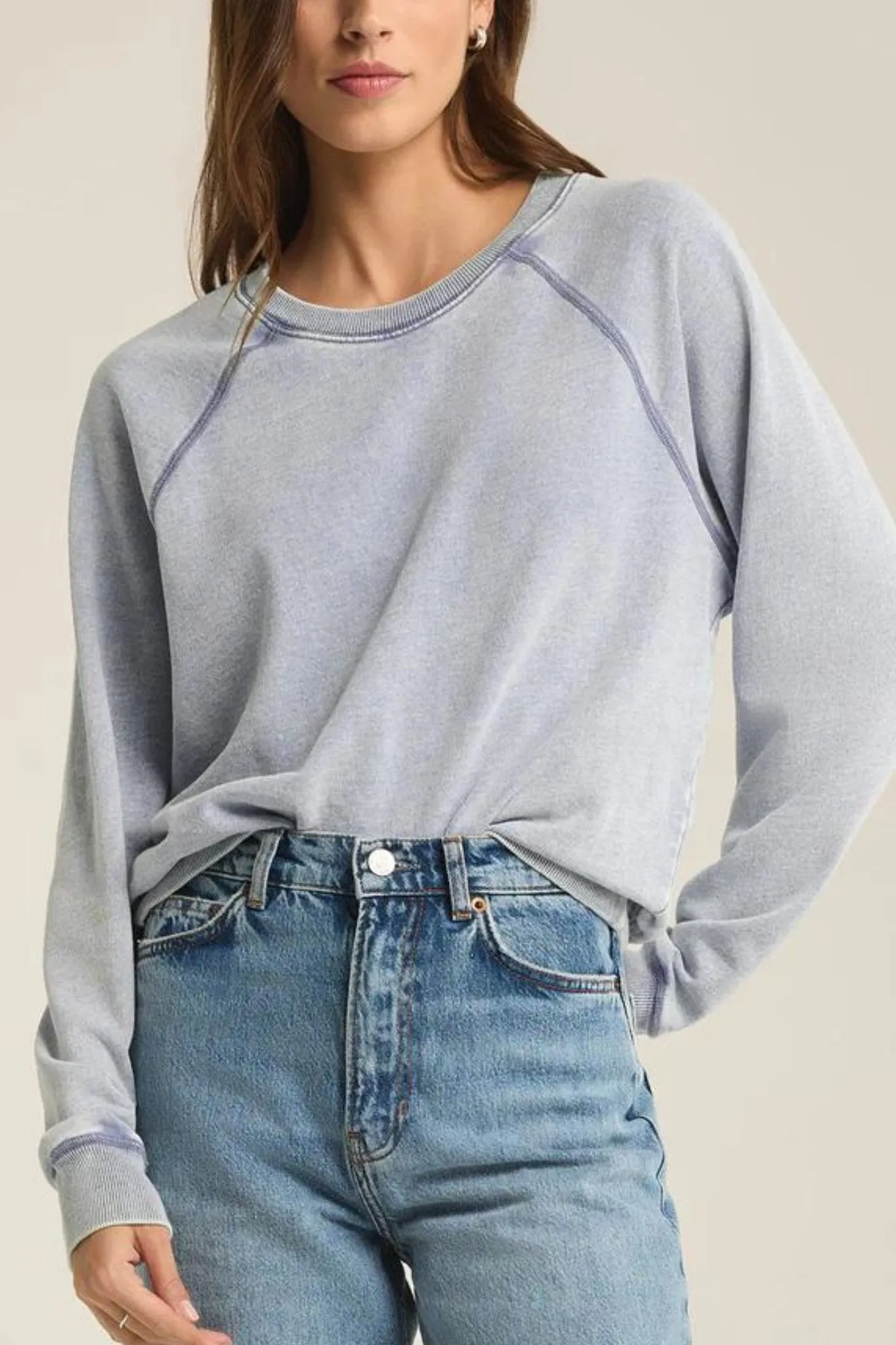 Saldana Knit Denim Top