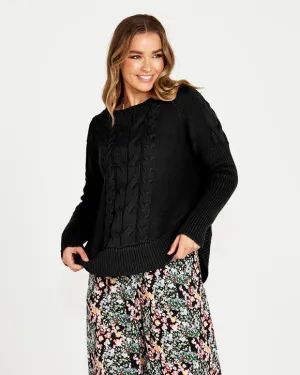 Sass Jacinta Oversized Cable Knit Jumper